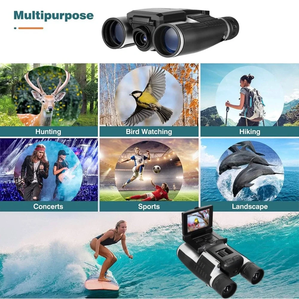 5 Mega Pixel Digital Camera/Video Photo Recorder Camcorder 12X32 Binocular